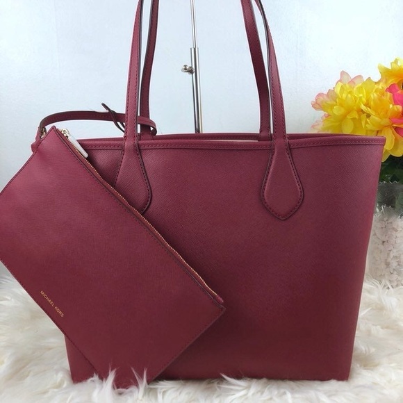 Michael Kors large tote bag leather red - Picture 4 of 8